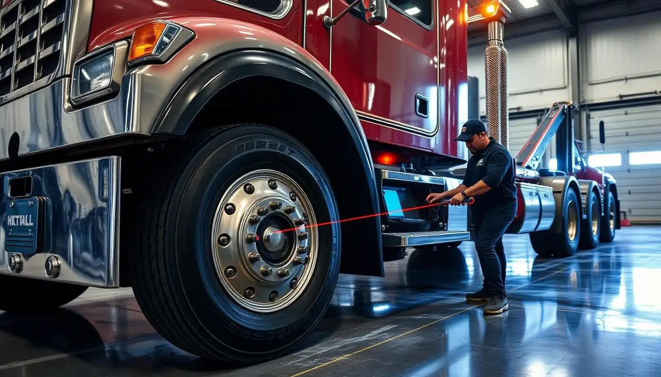 Steer Axle Alignment — tow truck axle alignment in Pomona, CA
