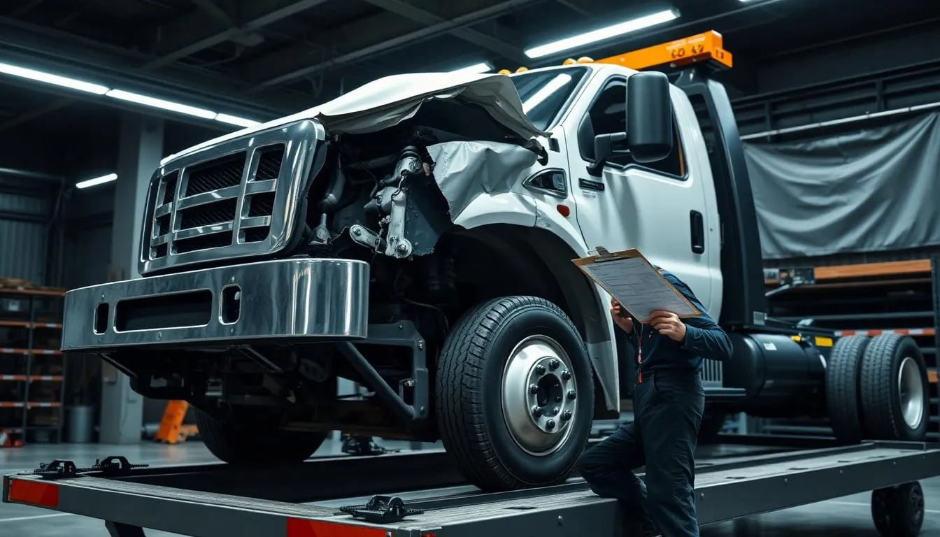 Post-Collision Frame Assessment — tow truck frame straightening in Pomona, CA