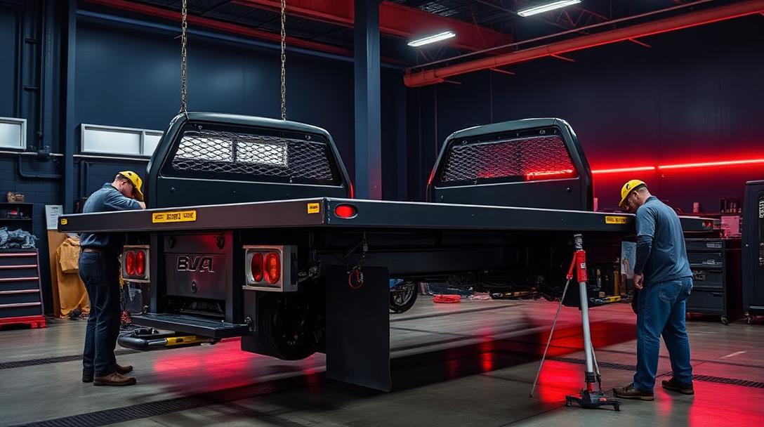 rollback flatbed transfer new chassis Southern California