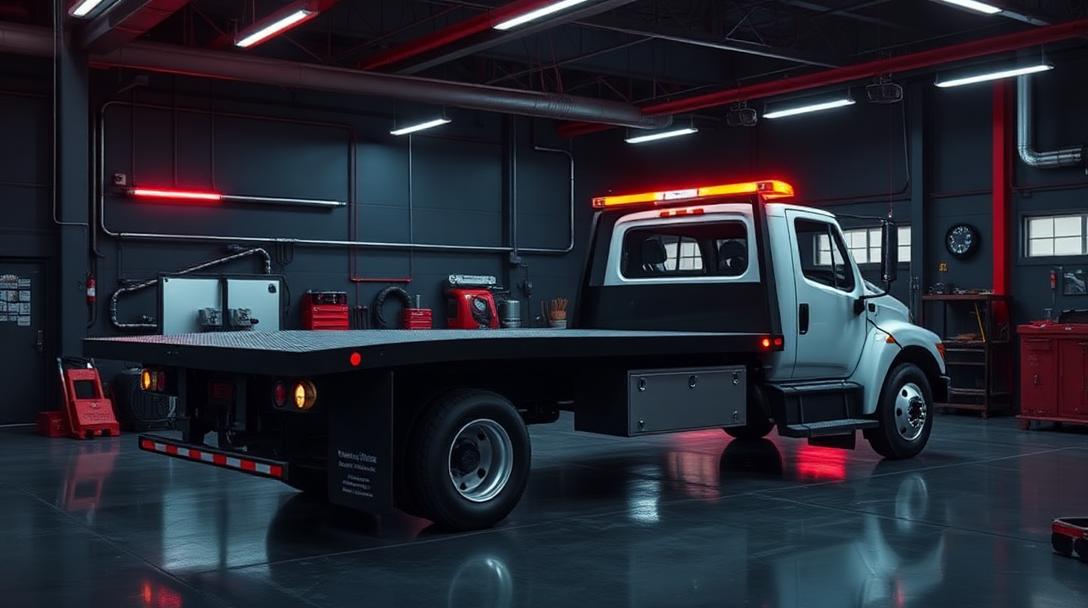 Quik Tow Repair rollback bed transfer project Pomona CA