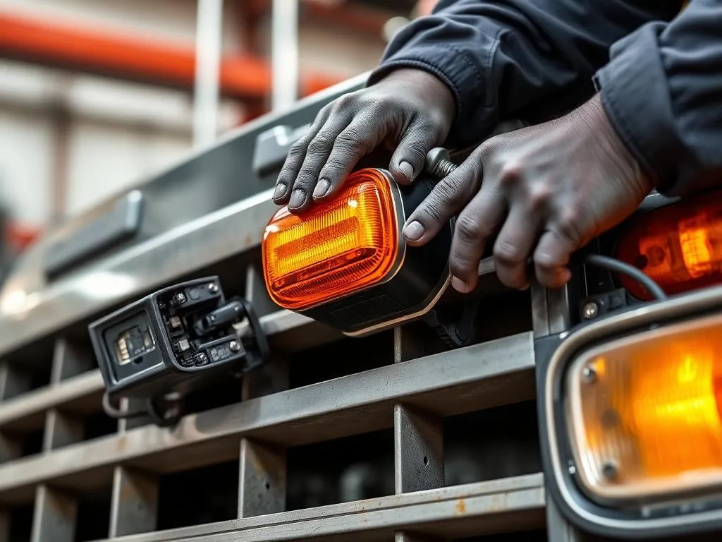 tow truck strobe and LED warning light system Southern California
