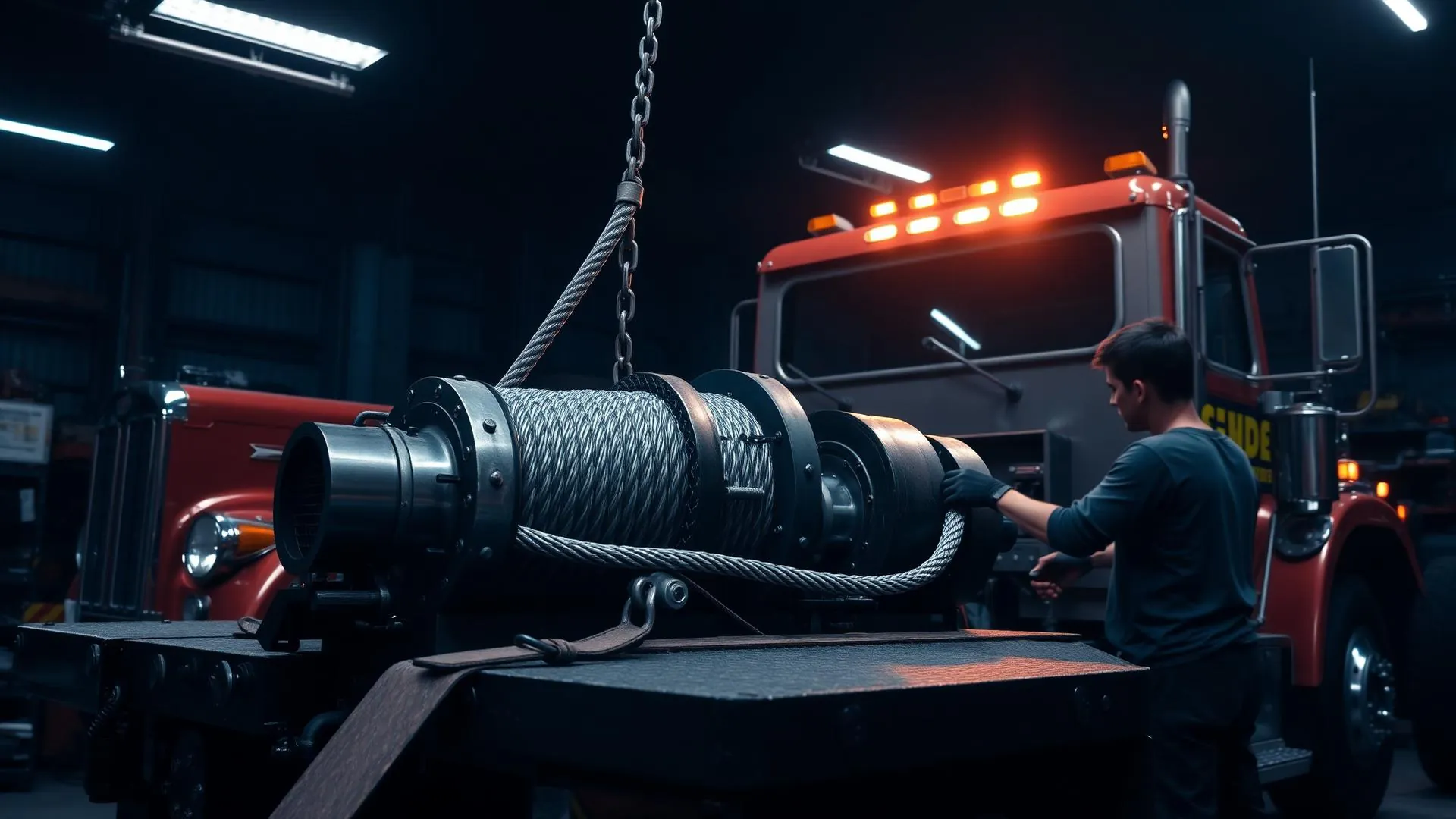 tow truck winch repair Pomona CA — Quik Tow Repair